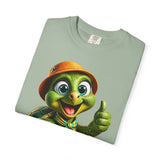 Cute Turtle Graphic T-Shirt — Thumbs-Up Cartoon Turtle Design