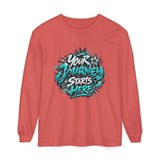 Unisex Keep Going Motivational Graphic Long Sleeve T-Shirt