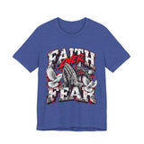 Faith Over Fear T‑Shirt — Prayer Hands & Doves Christian Tee