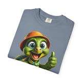 Cute Turtle Graphic T-Shirt — Thumbs-Up Cartoon Turtle Design