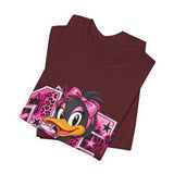 Delicious Pink Duck Graphic Tee — Cute Retro Streetwear T-Shirt