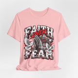 Faith Over Fear T‑Shirt — Prayer Hands & Doves Christian Tee