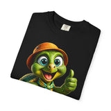 Cute Turtle Graphic T-Shirt — Thumbs-Up Cartoon Turtle Design