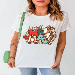 Women's MERRY Christmas graphic round neck sweatshirt for festive holiday wear.