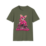 Kangaroo Skater Pink Graphic T-Shirt