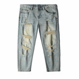 Men's Distressed Slim Fit Jeans - Air Force Blue