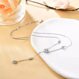 1.5 Carat Moissanite 925 Sterling Silver Necklace - Silver