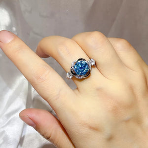 Luxury 3 Carat Moissanite Ring in 925 Sterling Silver