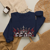 Crewneck Sweatshirt – 'Fear Nothing' Gothic Crown Graphic