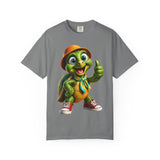 Cute Turtle Graphic T-Shirt — Thumbs-Up Cartoon Turtle Design