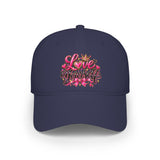 Love Yourself Graphic Embroidered Cap