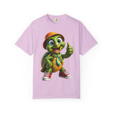 Cute Turtle Graphic T-Shirt — Thumbs-Up Cartoon Turtle Design