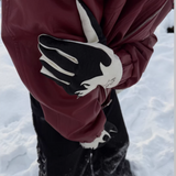 Men's black crocodile-grain sheepskin winter gloves with warm insulated lining for cold weather.