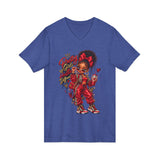 Girl Power V-Neck Tee – 'Pretty Girl Hustle' Graphic Tee for Girls & Teens