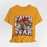 Faith Over Fear T‑Shirt — Prayer Hands & Doves Christian Tee