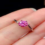 1 carat moissanite ring with a brilliant sparkling gemstone in an elegant design.