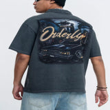 Men's Vintage Washed Graphic T-Shirt - Black