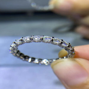 1.5 carat moissanite ring with a brilliant sparkling gemstone in an elegant setting.