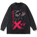 Vintage Hip Hop Anime Graphic T Shirt Men Cotton Harajuku Tee