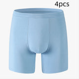 Men's breathable cotton boxer briefs for sports and everyday comfort.