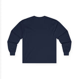 Blue Graffiti Bunny Graphic Long Sleeve T-Shirt