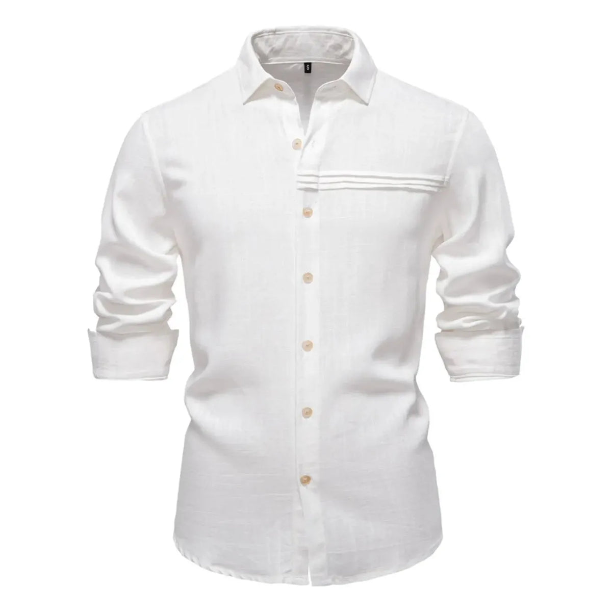 Men's Button Down Collared Neck Shirt - White