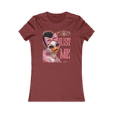 Just Me Womens Tee - Glam Duck Graphic Shirt