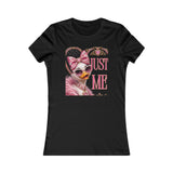 Just Me Womens Tee - Glam Duck Graphic Shirt
