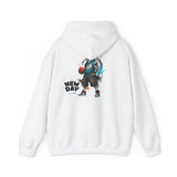 Basketball Hoodie — 'New Day' Street Art Graphic Basketball Player Sweatshirt