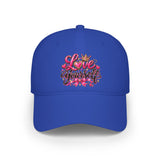 Love Yourself Graphic Embroidered Cap