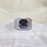 5 carat moissanite ring crafted in 925 sterling silver with a brilliant sparkling gemstone.