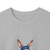 Skateboard Bunny Long Sleeve Tee — Blue Rabbit Skate Graphic