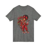 Girl Power V-Neck Tee – 'Pretty Girl Hustle' Graphic Tee for Girls & Teens