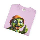 Cute Turtle Graphic T-Shirt — Thumbs-Up Cartoon Turtle Design