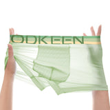 Men's Ice Silk Boxer Briefs - Light Blue