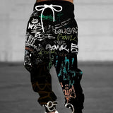 Digital Print Streetwear Hiphop Mens Casual Sweatpants - SNWBTMDFYQKQYDML21