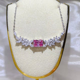 2 carat moissanite necklace crafted in 925 sterling silver with a brilliant sparkling gemstone pendant.