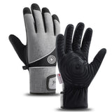 Men's waterproof insulated winter ski gloves for snow sports and outdoor activities.