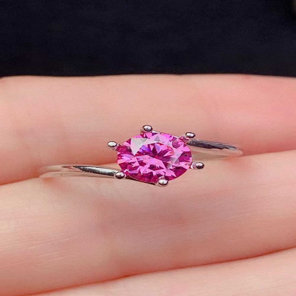 Can't Stop Your Shine 1 Carat Moissanite Ring - Pink