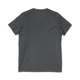 Pink Butterfly Girl V‑Neck Tee — Cute Afrocentric Illustration