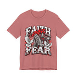 Faith Over Fear T‑Shirt — Prayer Hands & Doves Christian Tee