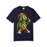 Cute Turtle Graphic T-Shirt — Thumbs-Up Cartoon Turtle Design