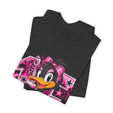Delicious Pink Duck Graphic Tee — Cute Retro Streetwear T-Shirt