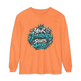 Unisex Keep Going Motivational Graphic Long Sleeve T-Shirt