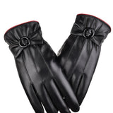 Women's thickened insulated winter gloves for everyday cold-weather wear.