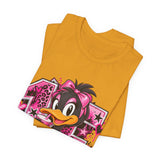 Delicious Pink Duck Graphic Tee — Cute Retro Streetwear T-Shirt