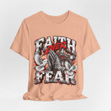 Faith Over Fear T‑Shirt — Prayer Hands & Doves Christian Tee