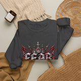 Crewneck Sweatshirt – 'Fear Nothing' Gothic Crown Graphic