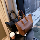 Fashion Women Shoulder Bags Large Capacity Handbags Simple Retro Tote