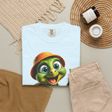 Cute Turtle Graphic T-Shirt — Thumbs-Up Cartoon Turtle Design